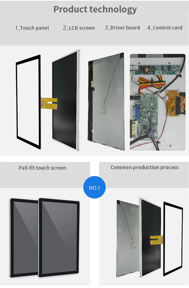 TouchWo 27 32 inch Windows/Android OS Capacitive Touch Screen Pc Touchscree Self Service Ticket/Payment/Ordering Kiosk