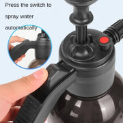 2L large capacity foam car wash spray bottle thickened manual pressure spray bottle powerful car wash water gun watering tool