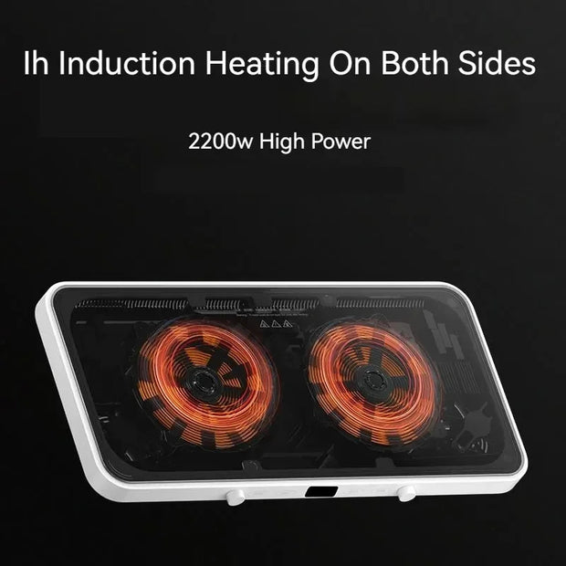 XIAOMI MIJIA Mi Home Xiaomi Double Port Induction Cooker Large Baking Plate Set Multi functional Cooking Pot Electric Oven