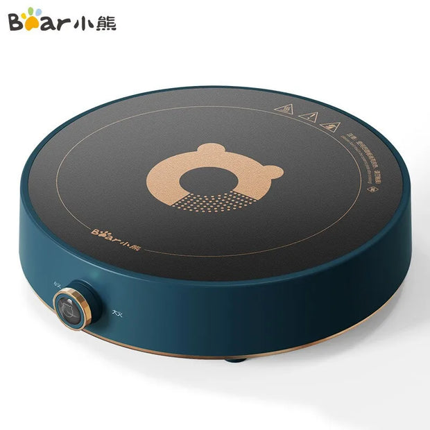 Bear Induction Cooker Circular 2100W Big Power Endless Knob Waterproof Panel Household Electromagnetic Stove Waterproof Panel