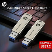 HP X796W USB3.2 Metal USB Flash Drive 256GB 128GB 64GB 32GB High Speed Sticks Creative Personality PenDrive