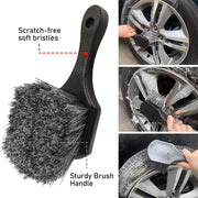 SEAMETAL Car Tire Wheel Rim Cleaning Brush Detailing Brushes Washing Brush Tool Universal Wheel Tire Car Cleaning Accessories