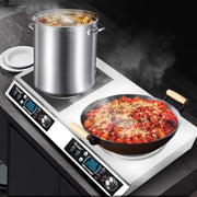 Concave Induction Cooker Electric Ceramic Stove Double Stove All-steel Desktop Commercial High-power 3500w Double-head Stove