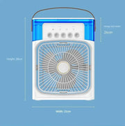 Xiaomi MIJIA 3 In 1 Air Humidifier Fan Portable Air Conditioners USB Electric Fan Air Cooler LED Night Light Water Mist Fun Home