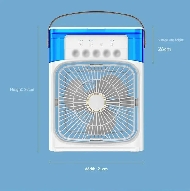 Xiaomi MIJIA 3 In 1 Air Humidifier Fan Portable Air Conditioners USB Electric Fan Air Cooler LED Night Light Water Mist Fun Home