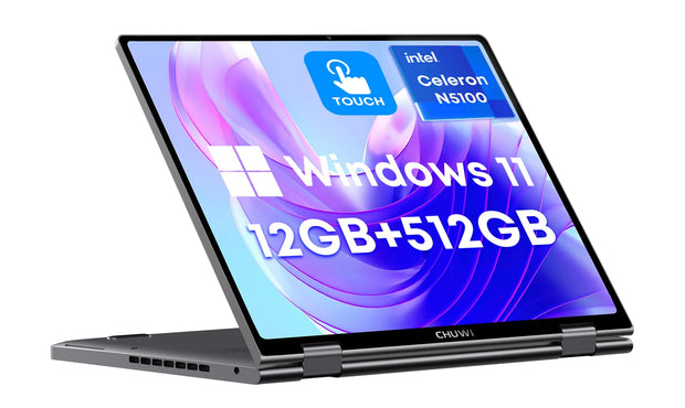 CHUWI MiniBook X 2-in-1 laptop tablet Intel N100 10,51" FHD IPS-scherm 12 GB LPDDR5 512G SSD Windows 11 notebook 1200*1920